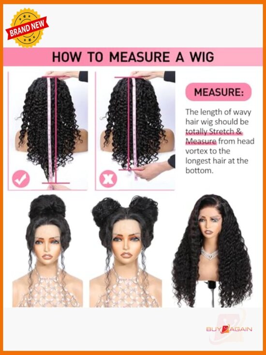250 Density HD Lace Water Wave Human Hair Wig